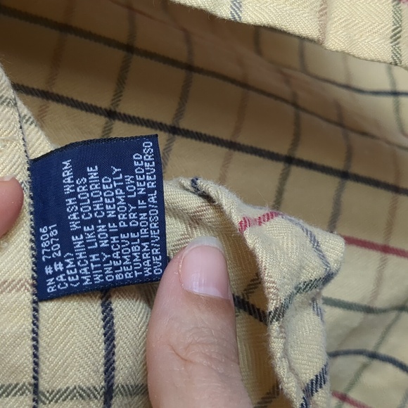 Vintage Tommy Hilfiger Men's Long Sleeve Flannel Button Down Size Medium - Picture 7 of 13